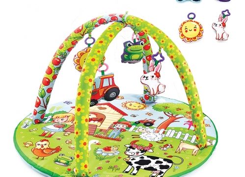 BabyJem Oyuncaklık Oyun Minderi | Çiftlik Yuvarlak