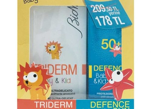 BioNike Defence Sun Spf 50 Spray 125 ml Triderm Baby Kid Ultra Gentle Shampoo 200 ml