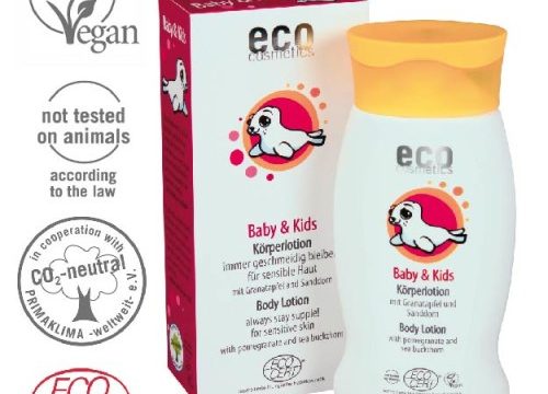 Eco cosmetics Organik Sertifikalı Bebek ve Çocuk Vücut Losyonu 200 ml