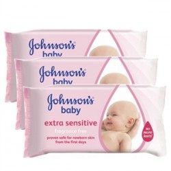 Johnsons Baby Extra Sensitive Islak Mendil 3lü Ekonomik Paket