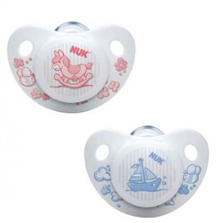 Nuk Baby Rose & Blue Silikon Uyku Emziği No:1 (0-6 Ay)