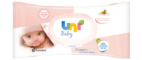 Uni Baby Cream Islak Bebek Havlusu 56 Adet