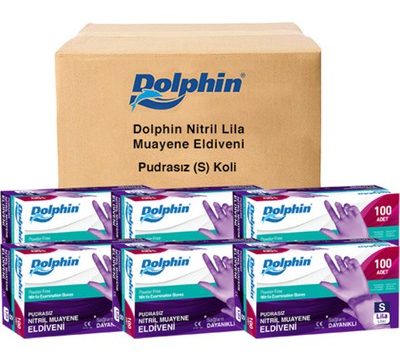 Dolphin lila Nitril Eldiven Pudrasız Kullananlar