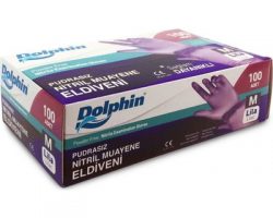 Dolphin Pudrasız lila Nitril Eldiven Kullananlar
